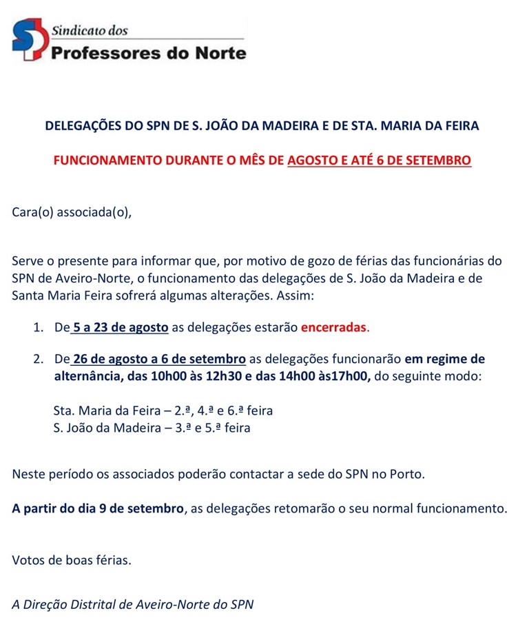 Spn sj madeira agosto e setembro 2019